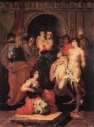Rosso Fiorentino Madonna Enthroned and Ten Saints Spain oil painting artist